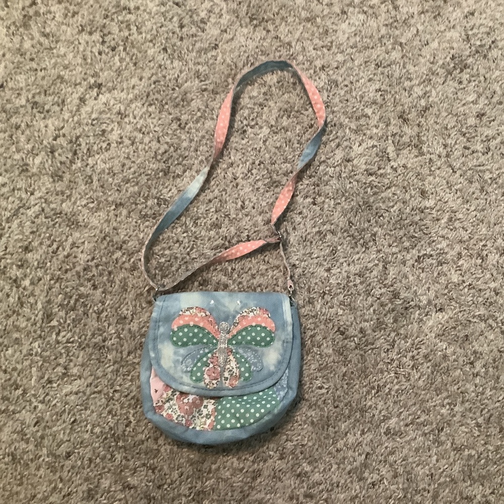 Kids butterfly mini purse